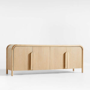 Berlin Bufet TV Kayu Minimalis Tampilan depan