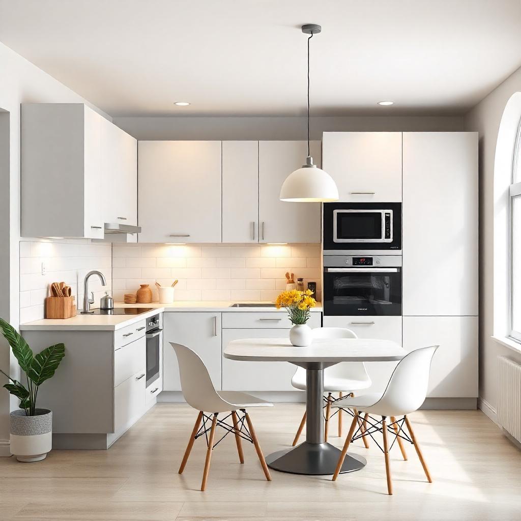 Jasa desain kitchen set minimalis untuk area Jabodetabek dengan desain modern dan fungsional.