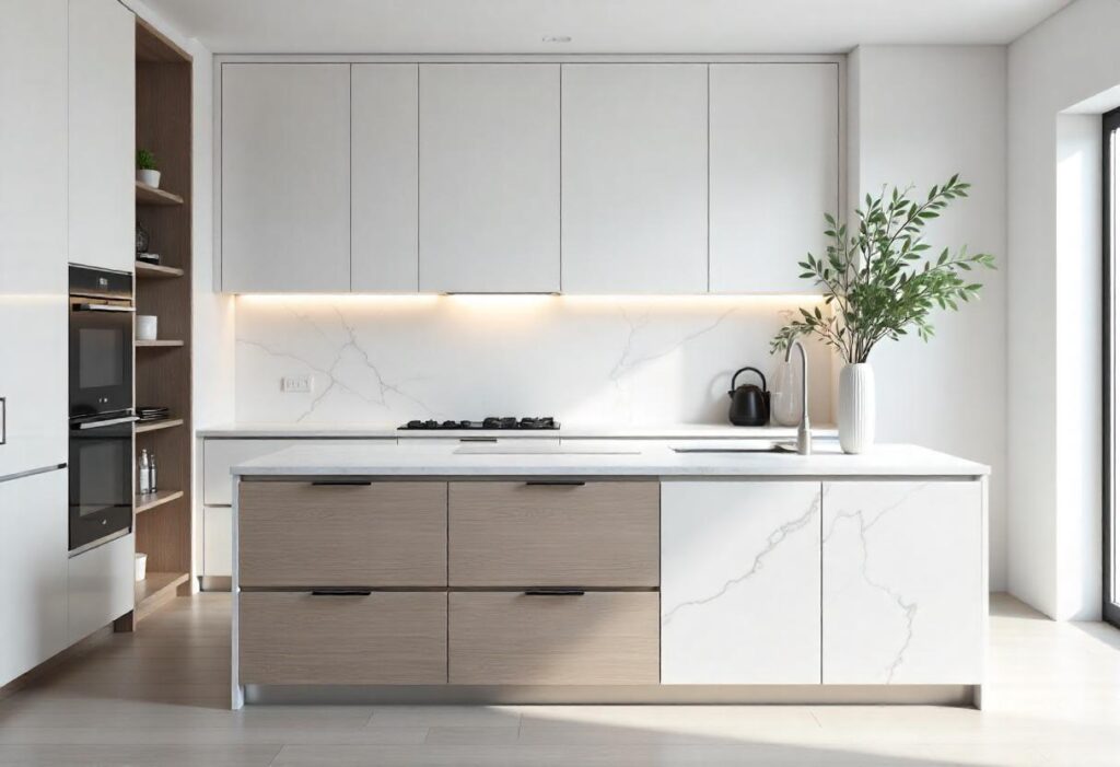 10 Ide Desain Kitchen Set Minimalis untuk Rumah Jabodetabek Desain Kitchen Set Minimalis Granit
