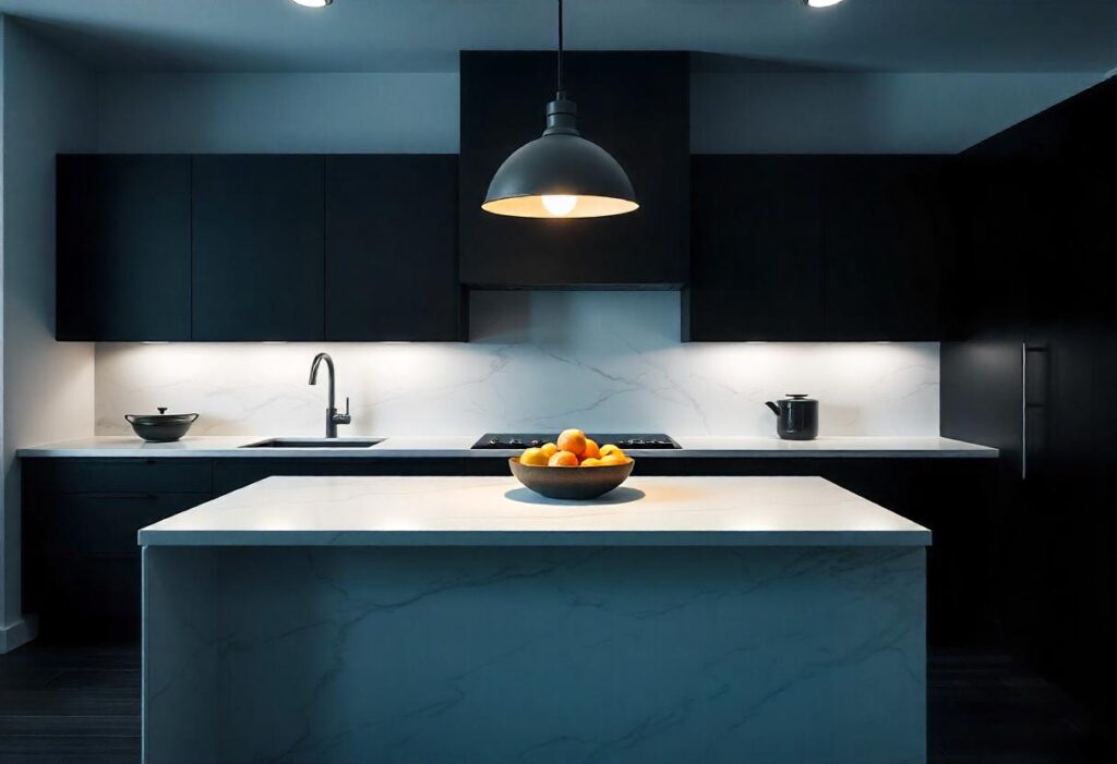 10 Ide Desain Kitchen Set Minimalis untuk Rumah Jabodetabek Desain Kitchen Set Minimalis Monokrom