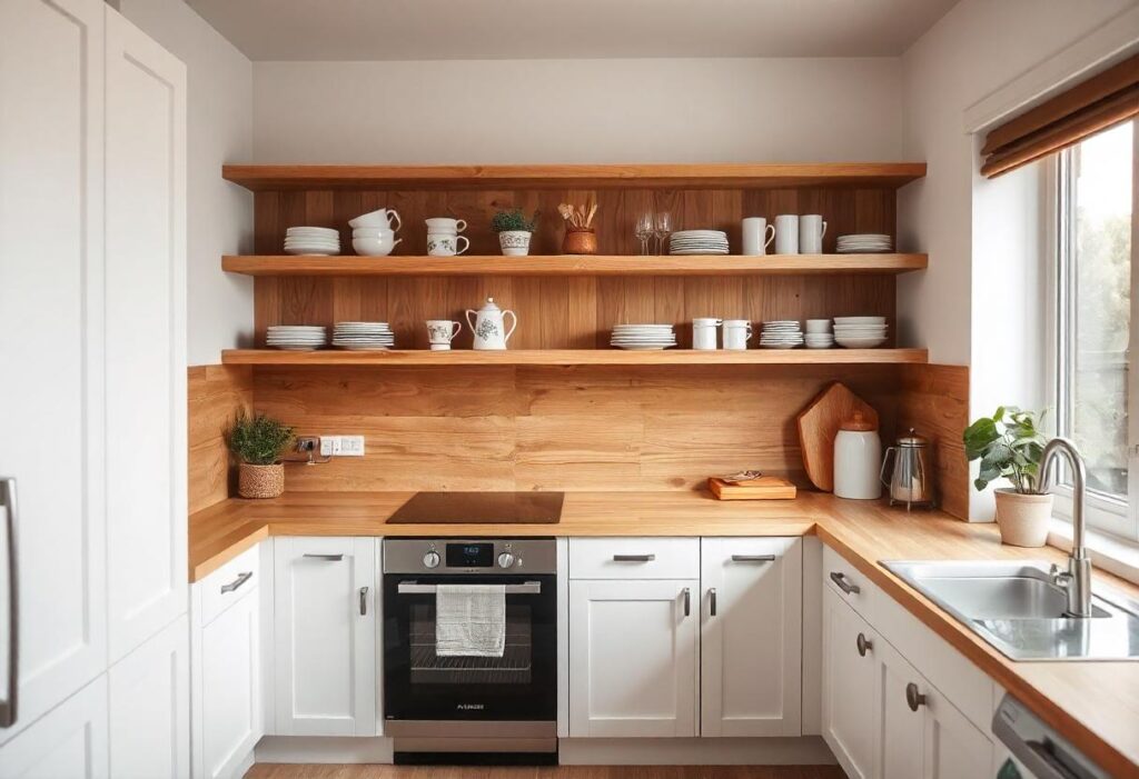 10 Ide Desain Kitchen Set Minimalis untuk Rumah Jabodetabek Desain Kitchen Set Minimalis Rak Terbuka