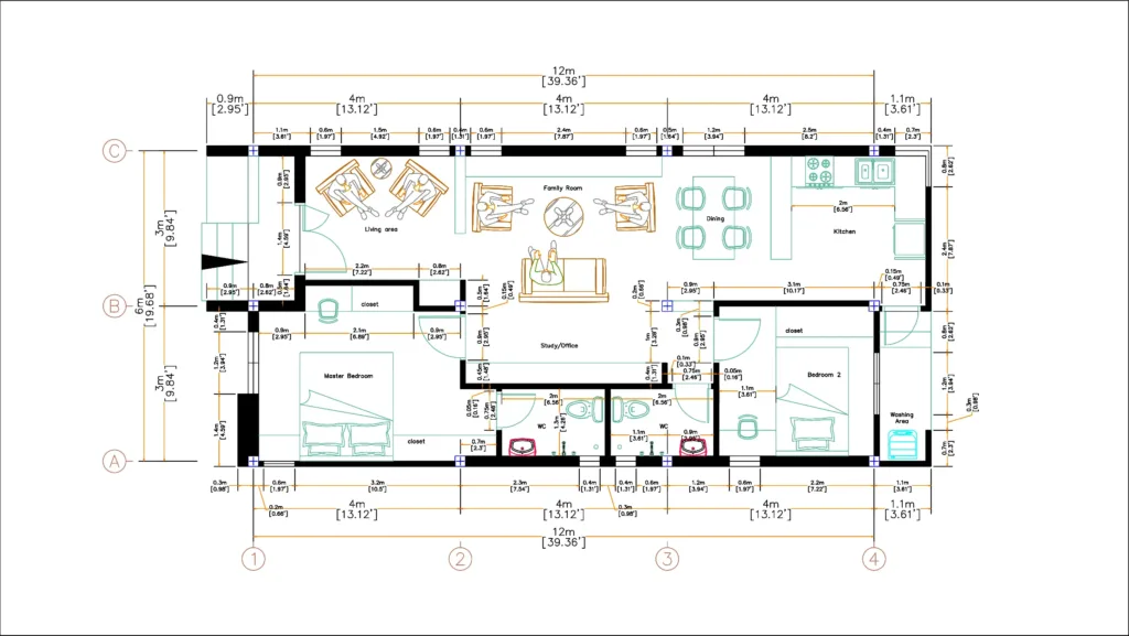 Denah Rumah Minimalis Ukuran 6×12 Denah Rumah Minimalis Ukuran 6×12