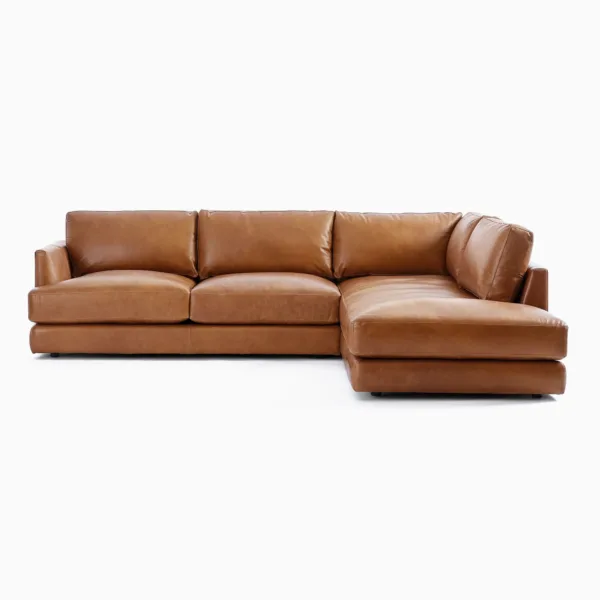 Atlanta Sofa Kulit L Shape Depan