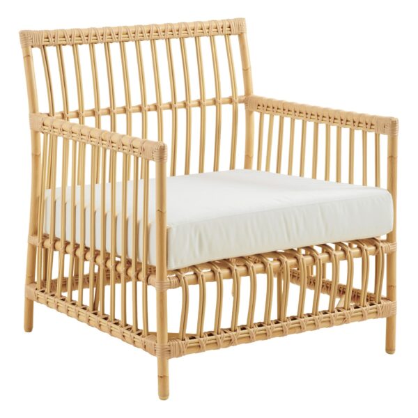 Bajo Kursi Rotan Outdoor Tampak Depan