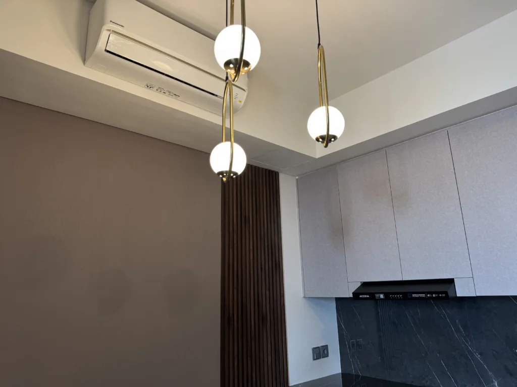 Desain Interior Apartemen Upper West BSD Tangerang 3 Custom Lampu gantung Apartemen Upper West Bsd