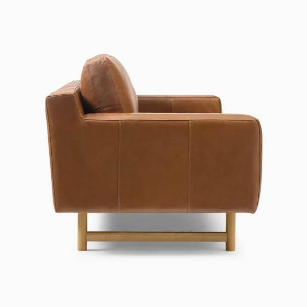 Firenze Sofa Kulit 2 Seater Samping