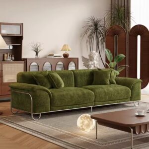 Lucca Sofa Retro Mewah 2 Seater Hijau