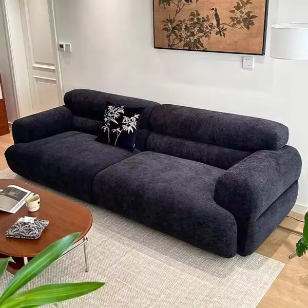 Turin Sofa 2 Seater Modern Hitam