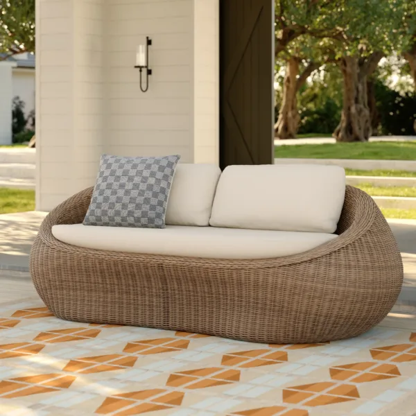 Florence Sofa Rotan 2 Seater scaled