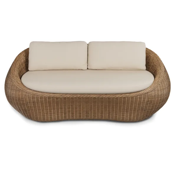 Florence Sofa Rotan 2 Seater Depan scaled