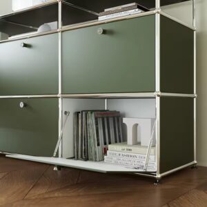 Ligno Rak Buku Modular Stainless Steel Ligno Rak Buku Modular Stainless Steel