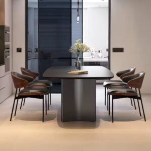 Santorini Meja Makan Stainless