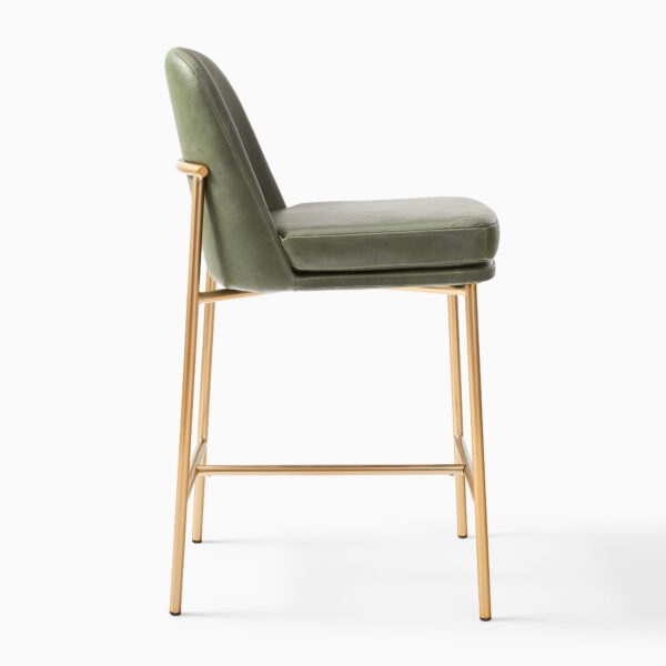 Siena Mid Century Bar Stool Kulit 1