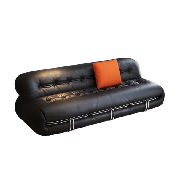Wabi Leather Sofa 3 Seater Minimalis