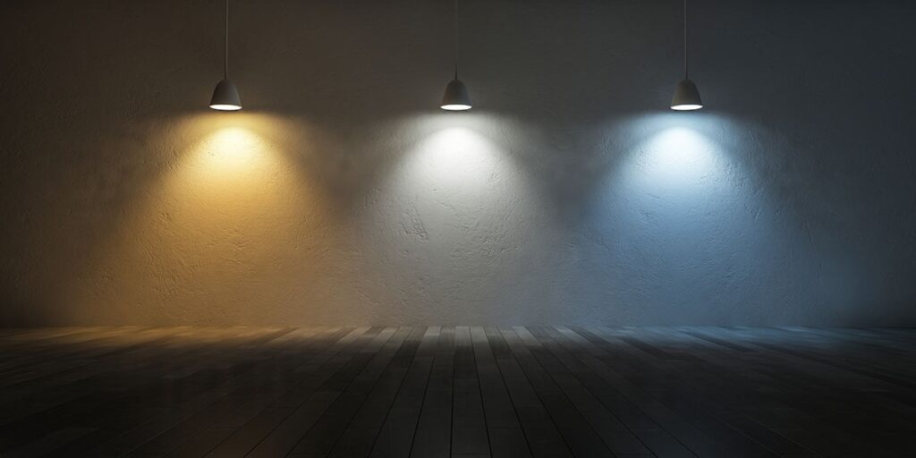 warna cahaya lampu guide