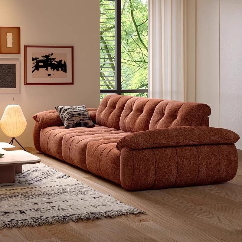 Chenille Sofa Modern 3 Seater Minimalis Chenille Sofa Modern 3 Seater Minimalis