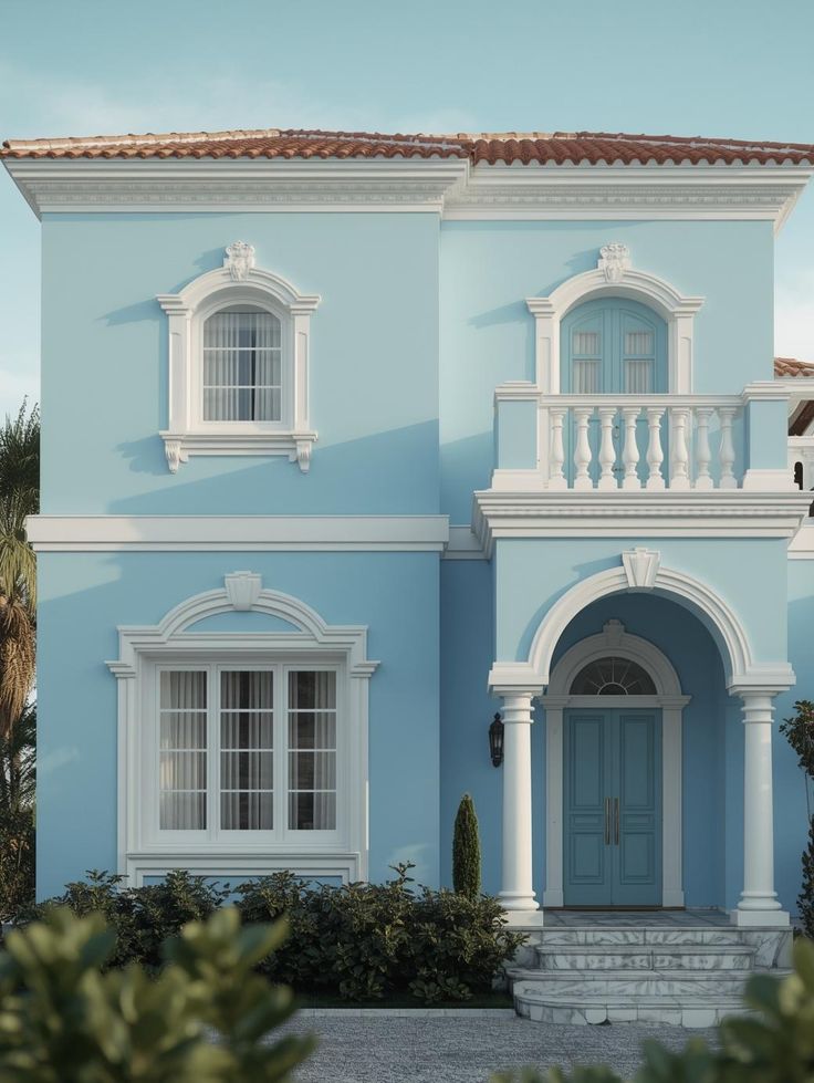Cat Warna Biru Tosca untuk Fasad Rumah Minimalis Cat Warna Biru Tosca untuk Fasad Rumah Minimalis
