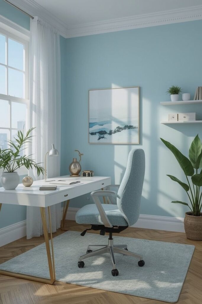 Cat Warna Biru Tosca untuk Ruang Kerja atau Home Office Cat Warna Biru Tosca untuk Ruang Kerja atau Home Office