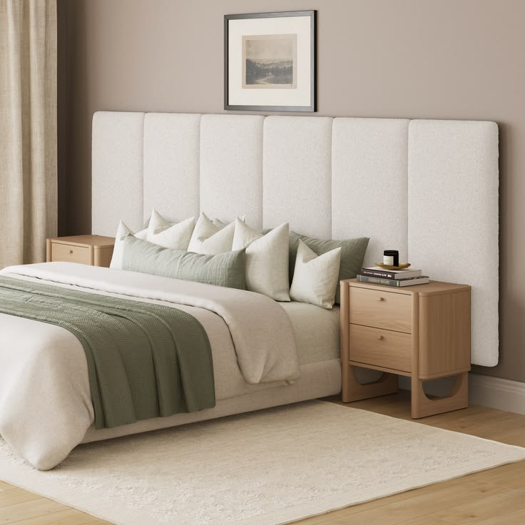 Dekorasi Kamar Tidur dengan Headboard Unik