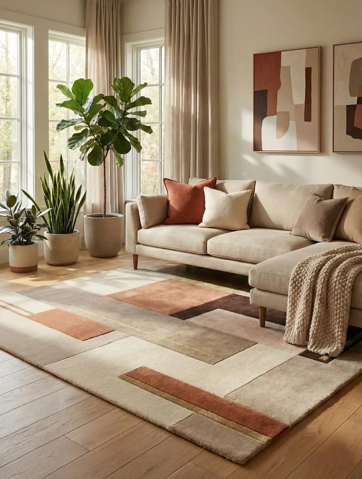 Desain Ruang Tamu Minimalis Bernuansa Earthy Tone Desain Ruang Tamu Minimalis Bernuansa Earthy Tone