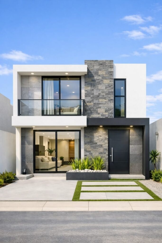 Fasad Rumah Minimalis 2 Lantai yang Megah Fasad Rumah Minimalis 2 Lantai yang Megah