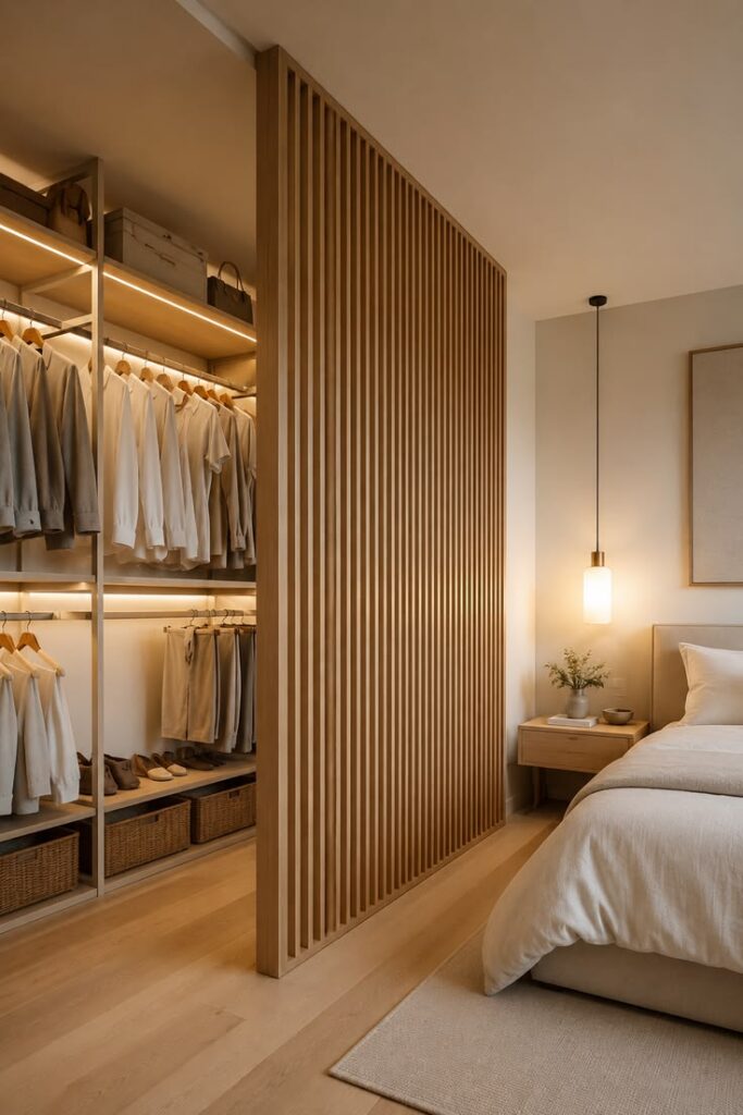 Walk In Closet Bergaya Japandi 