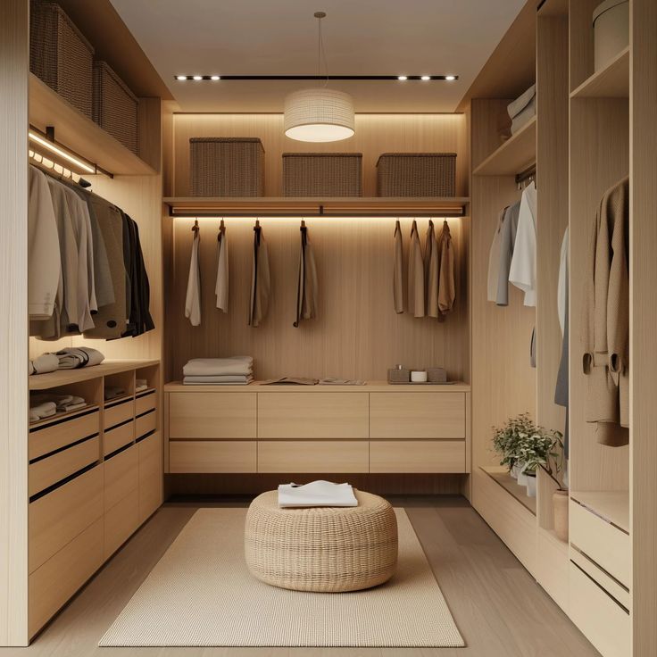 Walk In Closet Kayu Natural 