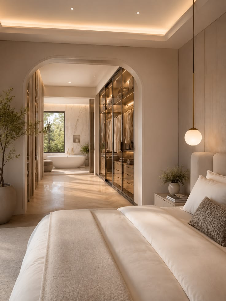Walk In Closet Terintegrasi dengan Kamar Mandi