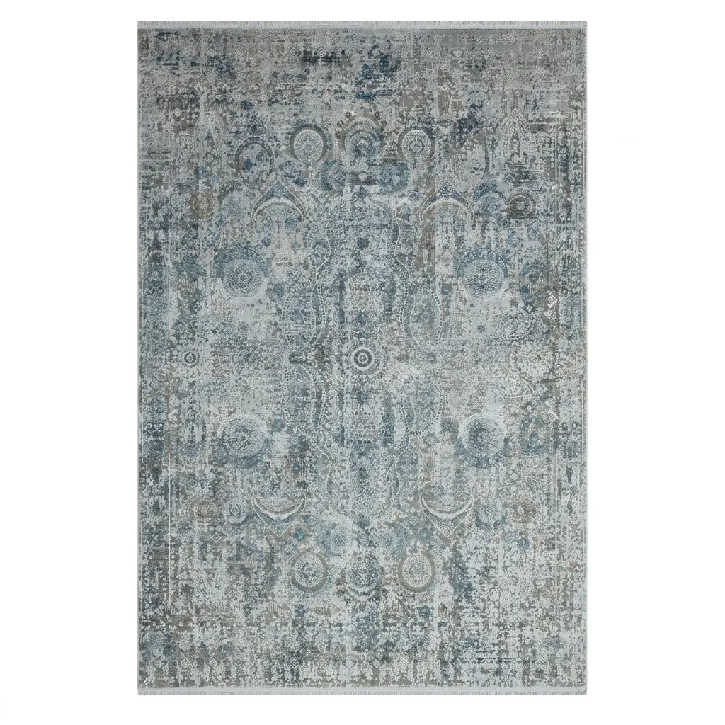 Mirage Klasik 800 Grey Karpet Mirage Klasik 800 Grey dengan motif klasik vintage aksen ukiran tradisional warna abu-abu kebiruan Jakarta