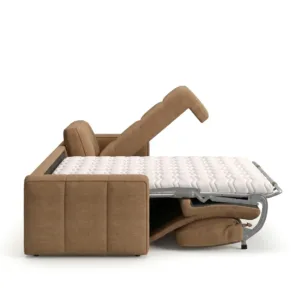 Panda Sofa Bed 3 Seater Panda Sofa Bed 3 seater minimalis chaise kanan linen cokelat karamel
