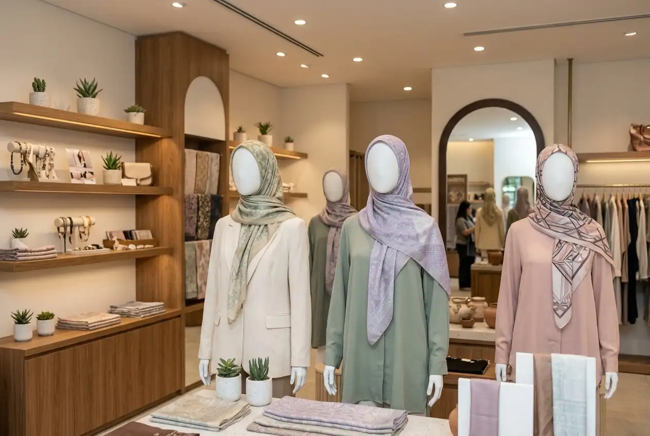 jasa desain interior toko hijab