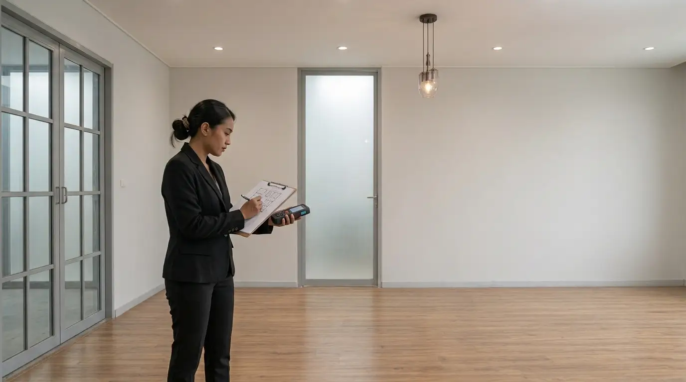 proses survey lokasi interior