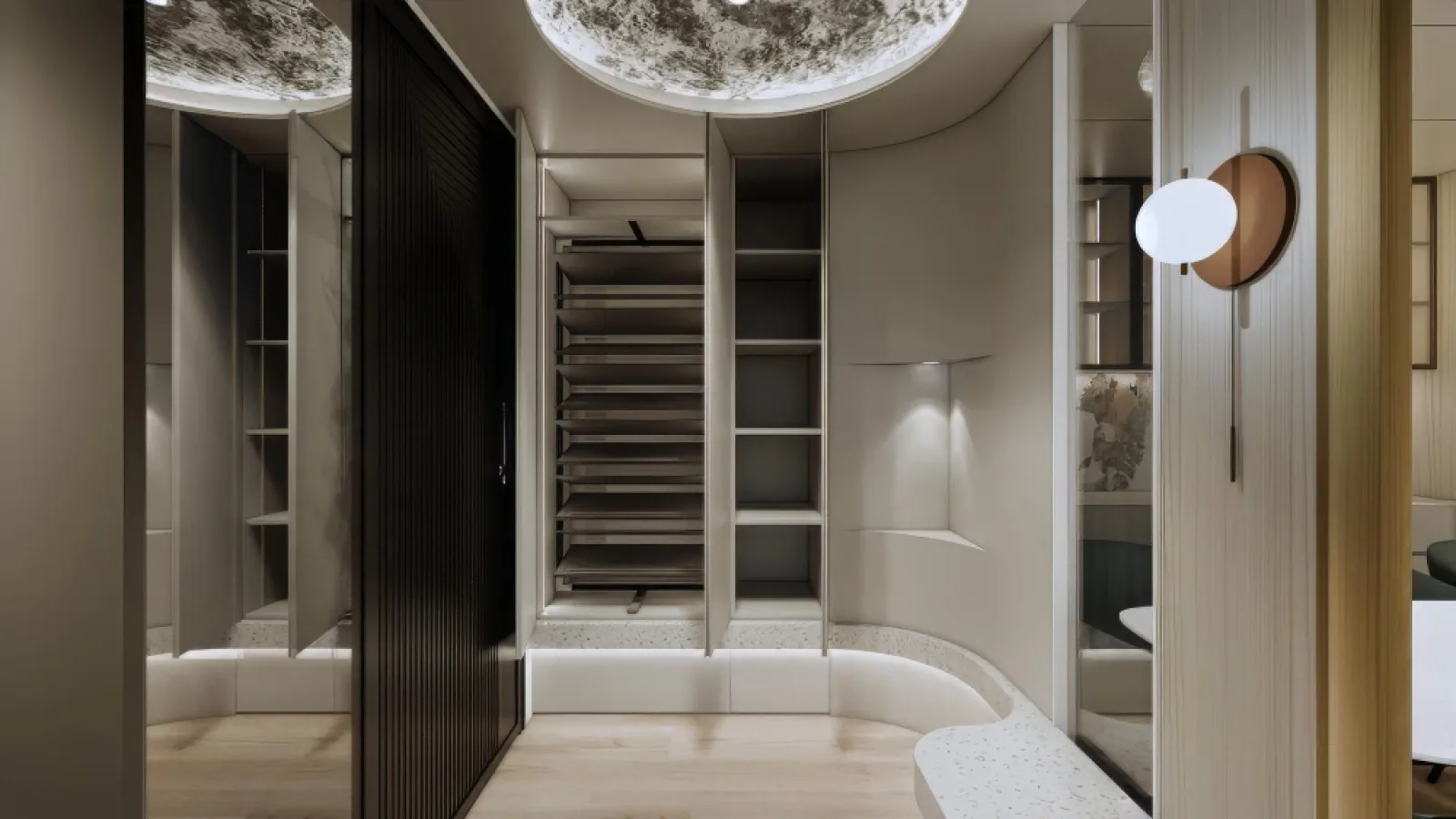 Desain Walk In Closet yang Bikin Kamar Tidur Terasa Seperti Butik Pribadi