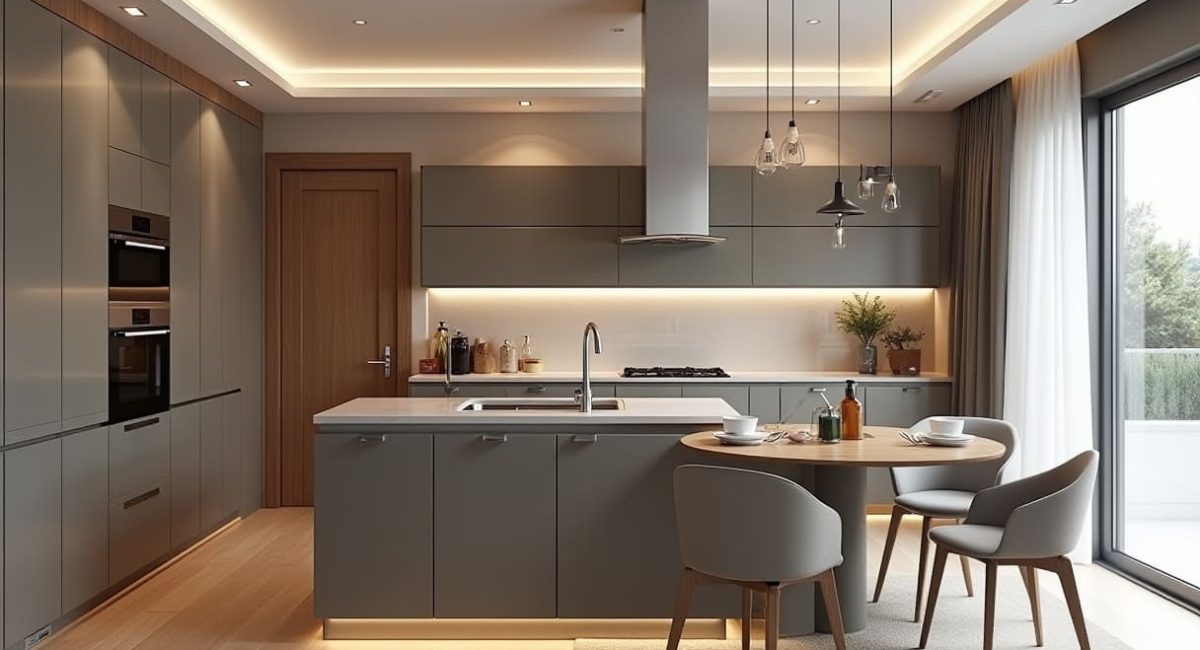 Desain interior kitchen set modern Desain interior kitchen set modern